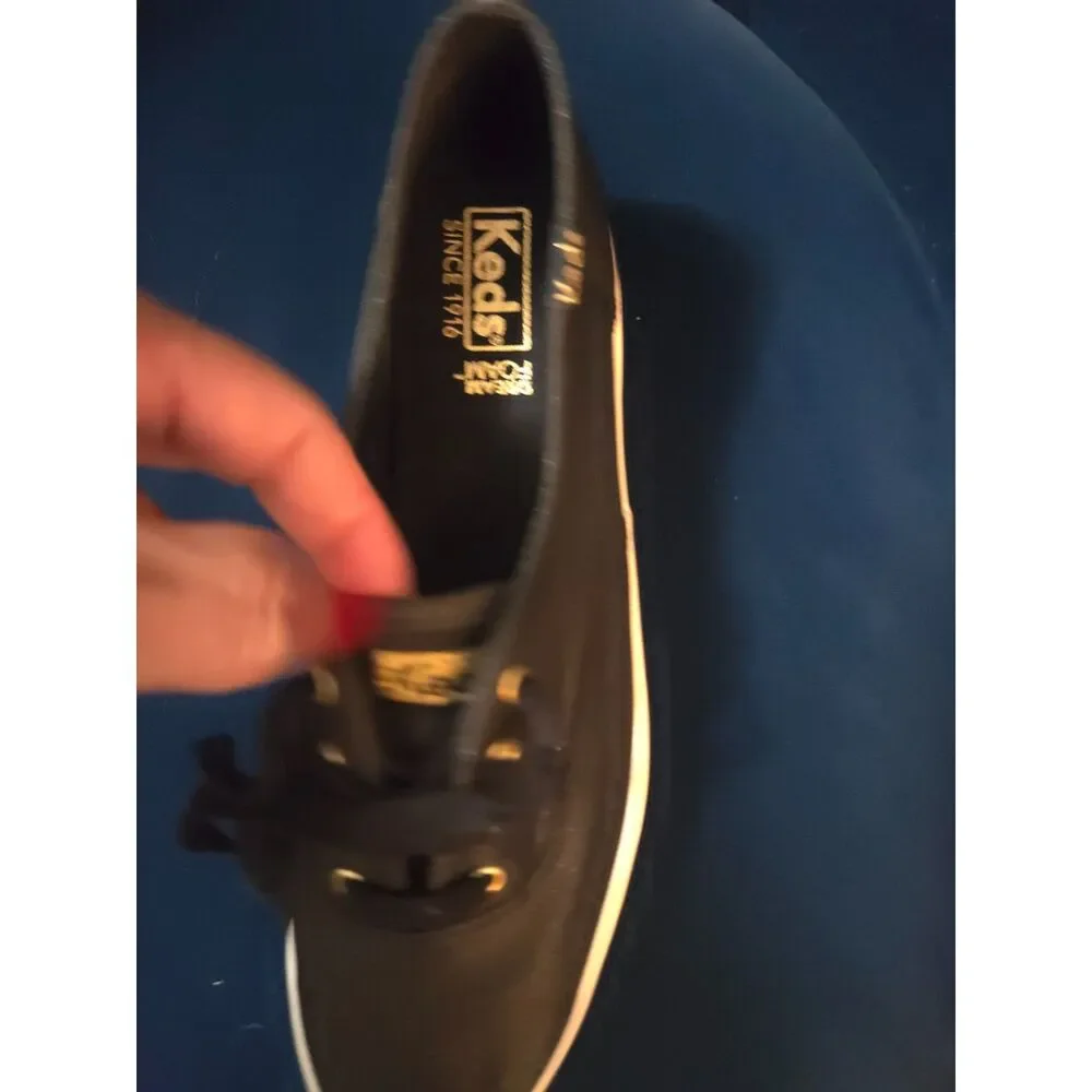 Keds - Black Glitter Platform Sneakers w/Dream Foam NWOT - Size 6